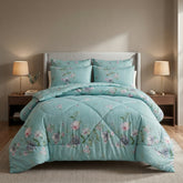 SIGNATURE S.G WHITE COTTON COMFORTER SET-7PCS