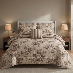 SIGNATURE CERAMEL COTTON COMFORTER SET-7PCS