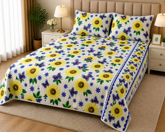 PRINTED PURE COTTON BEDSHEET ASH-5105