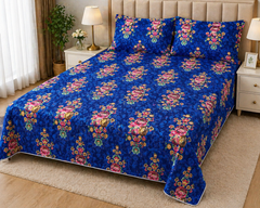 PRINTED PURE COTTON BEDSHEET ASH-4057