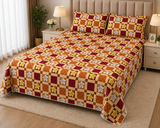 PRINTED PURE COTTON BEDSHEET ASH-4059
