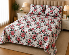PRINTED PURE COTTON BEDSHEET ASH-4064