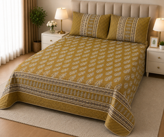 PRINTED PURE COTTON BEDSHEET ASH-4054