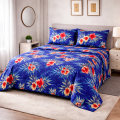PRINTED PURE COTTON BEDSHEET ASH-40114
