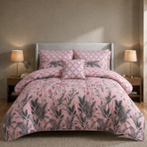 SIGNATURE S.G PINK COTTON COMFORTER SET-7PCS