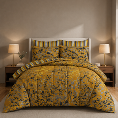 SIGNATURE FAMOUSE COTTON COMFORTER SET-7PCS