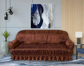 Twill Jersey Sofa Covers - Elastic Sofa Covers - Copper