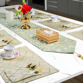 Royal Green Filigree Table Set