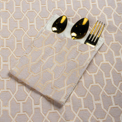 Ceramel Gold Tapestry Table Set