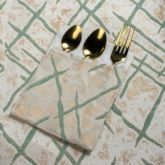 Royal Green Filigree Table Set