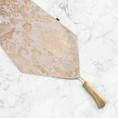 Ceramel Gold Tapestry Table Set