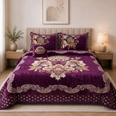 Plush Velvet 4-Piece Bedsheet Set-DZ002