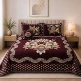 Plush Velvet 4-Piece Bedsheet Set-DZ0022