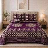 Plush Velvet 4-Piece Bedsheet Set-DZ0026