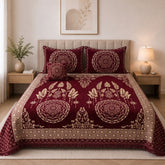 Plush Velvet 4-Piece Bedsheet Set-DZ0032