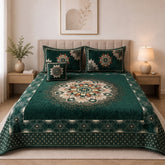 Plush Velvet 4-Piece Bedsheet Set-DZ0035
