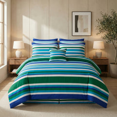 SIGNATURE LINE COTTON COMFORTER SET-7PCS