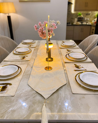 Second Beige Mats Dining Table Set