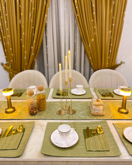 Green Mats Dining Table Set