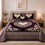 Plush Velvet 4-Piece Bedsheet Set-DZ0052
