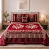 Plush Velvet 4-Piece Bedsheet Set-DZ0053