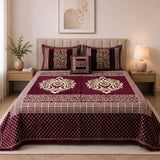 Plush Velvet 4-Piece Bedsheet Set-DZ0054