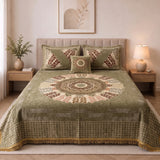 Plush Velvet 4-Piece Bedsheet Set-DZ0060