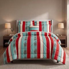 BLUE LEAF PURE COTTON COMFORTER SET-7PCS