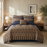 SIGNATURE B.R.N COTTON COMFORTER SET-7PCS