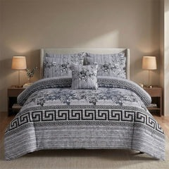 PRINTED SATEEN BEDSHEET SET ASH-4078