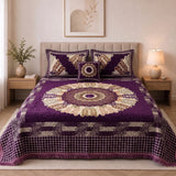 Plush Velvet 4-Piece Bedsheet Set-DZ0062