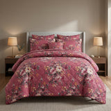 SIGNATURE PINK COTTON COMFORTER SET-7PCS