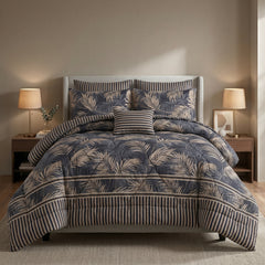 SIGNATURE M.Z LEAF COTTON COMFORTER SET-7PCS