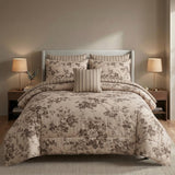 SIGNATURE CERAMEL COTTON COMFORTER SET-7PCS