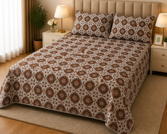 PRINTED PURE COTTON BEDSHEET ASH-5102