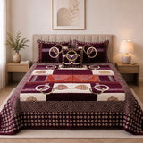 Plush Velvet 4-Piece Bedsheet Set-DZ0050