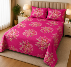 PRINTED PURE COTTON BEDSHEET ASH-4090
