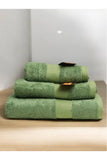 Prev  Next  Green Cotton Towel Set – Pack of 3, Soft & Absorbent