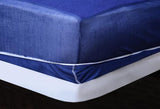 Terry Waterproof Mattress Protector - Blue