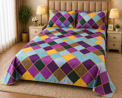 PRINTED PURE COTTON BEDSHEET ASH-40106