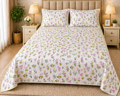 PRINTED PURE COTTON BEDSHEET ASH-40119