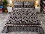 PRINTED PURE COTTON BEDSHEET ASH-4057