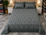 PRINTED PURE COTTON BEDSHEET ASH-4082