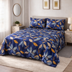 PRINTED PURE COTTON BEDSHEET ASH-40123
