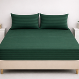SIGNATURE FITTED COTTON STRIPE BEDSHEET-S02