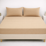 SIGNATURE FITTED COTTON STRIPE BEDSHEET-S09