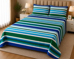 PRINTED PURE COTTON BEDSHEET ASH-4094