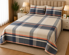 PRINTED PURE COTTON BEDSHEET ASH-4093