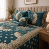 Plush Velvet 4-Piece Bedsheet Set-DZ0016