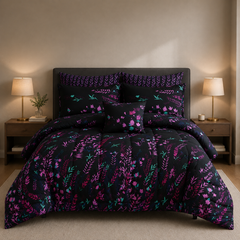 SIGNATURE FLORAL COTTON COMFORTER SET-7PCS